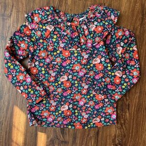 Colorful Floral Long Sleeve Kids Tee
